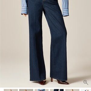 J. Crew Women's Dark Blue Flare Jeans